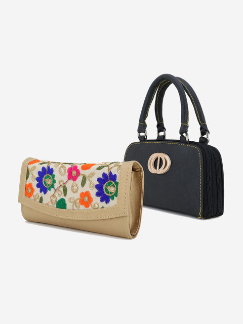

Element Cart Pack of 2 Black & Gold Embellished Purse