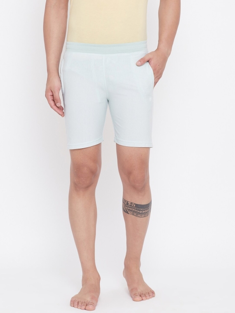 

Okane Men Green Solid Lounge Shorts