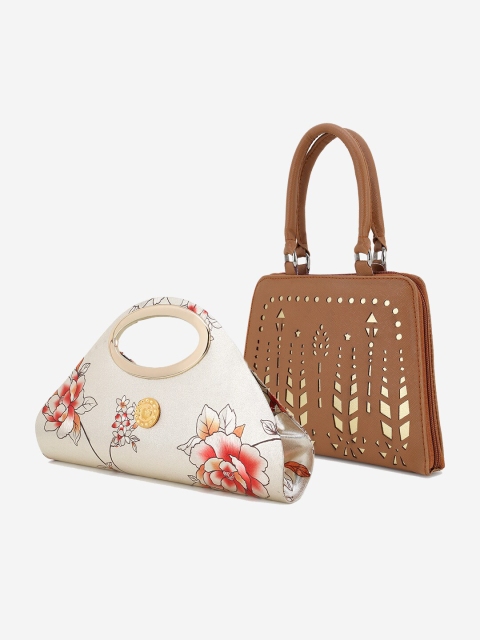 

Element Cart Multicoloured Pack of 2 Embroidered Handbags, Multi