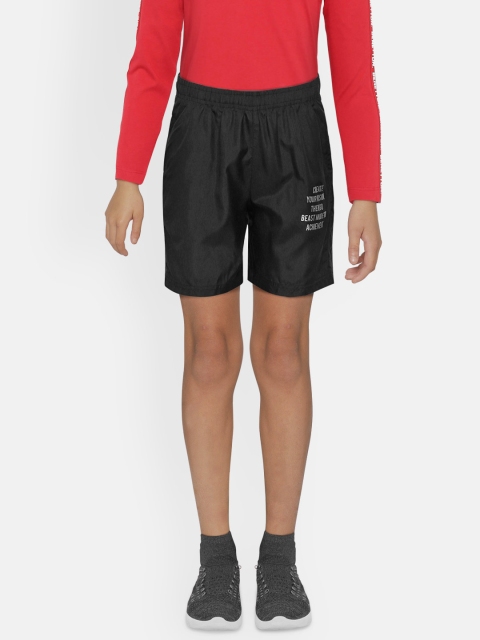

Cherokee Boys Black Solid Mid-Rise Regular Shorts