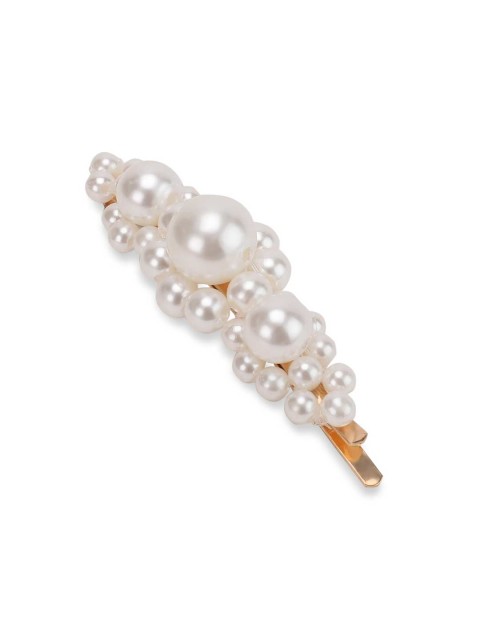 

Kazo White Embellished Alligator Hair Clip