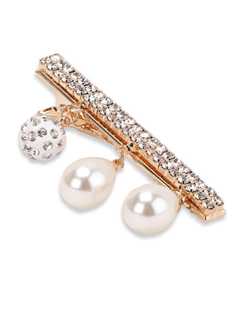 

Kazo Rose Gold-Toned Embellished Alligator Hair Clip