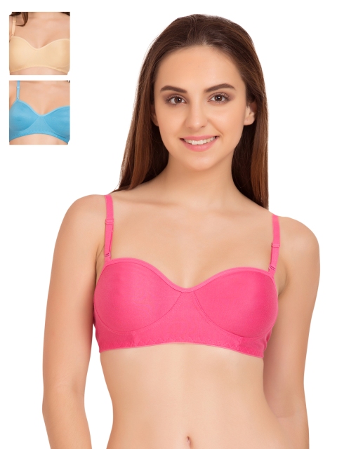 

Tweens Pack of 3 T-shirt Bras TW101, Pink