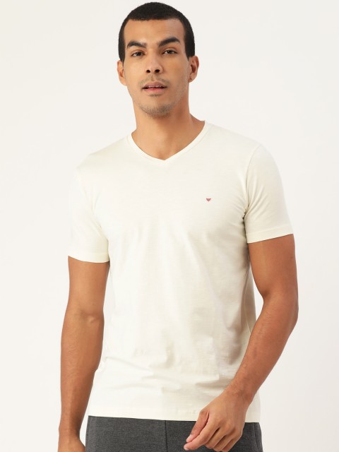 

Sweet Dreams Men Off White Solid Lounge T-shirt
