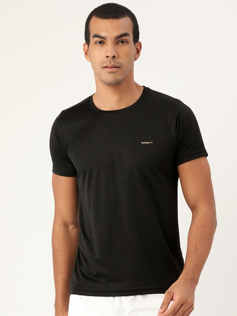

Sweet Dreams Men Black Solid Round Neck T-shirt