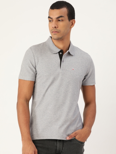 

Sweet Dreams Men Grey Melange Solid Athleisure T-shirt