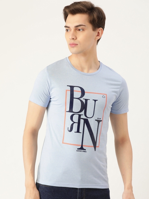 

Sweet Dreams Men Blue Typography Printed T-shirt