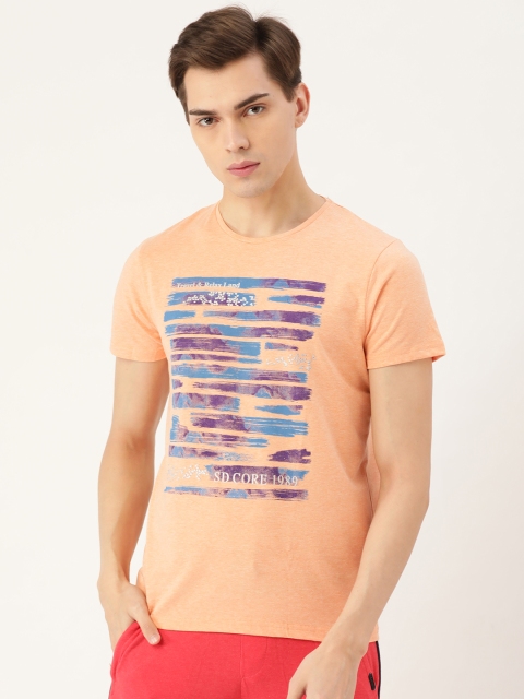 

Sweet Dreams Men Peach-Coloured Printed Lounge T-Shirt
