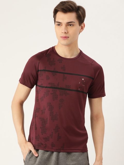 

Sweet Dreams Men Maroon & Black Printed Round Neck T-shirt