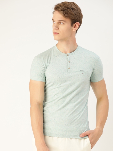 

Sweet Dreams Men Green Pure Cotton Solid Lounge T-Shirt