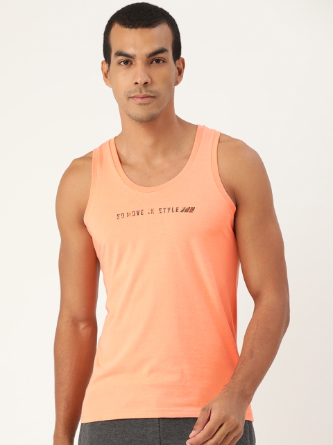 

Sweet Dreams Men Peach-Coloured Solid Lounge T-shirt