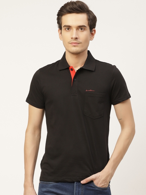 

Sweet Dreams Men Black Polo Collar T-shirt