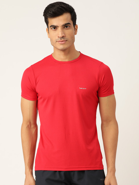 

Sweet Dreams Men Red Self-Design Round Neck T-shirt
