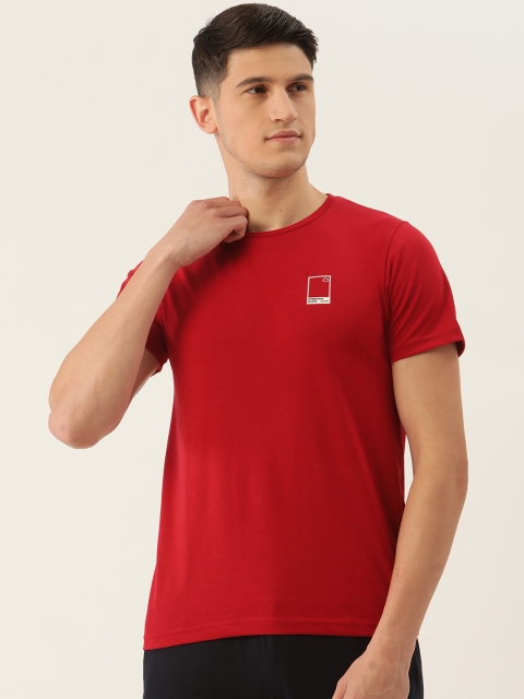 

Sweet Dreams Men Red Solid Lounge T-Shirt