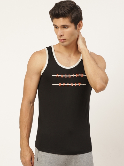 

Sweet Dreams Men Black Typographic Print Cotton Rich Lounge Tshirt