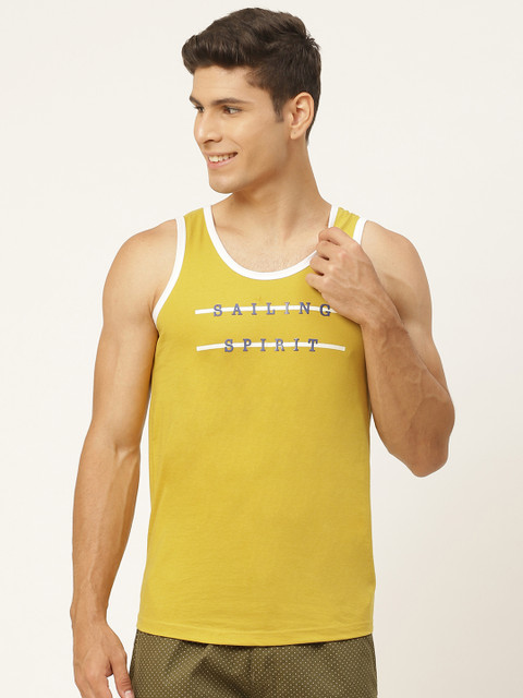 

Sweet Dreams Mustard Yellow Sailing Spirit Print Lounge Tshirt
