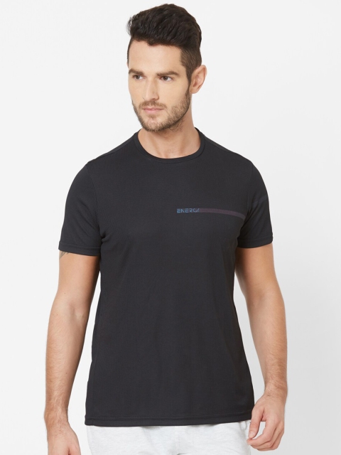 

Sweet Dreams Men Black Solid Training T-shirt