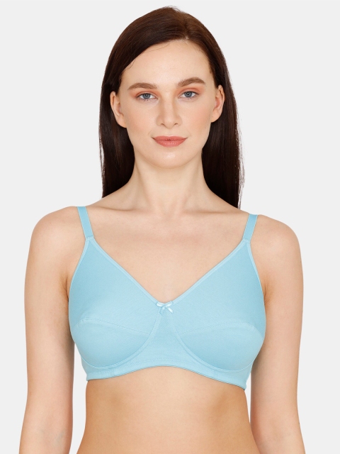 

Rosaline by Zivame Turquoise Blue Everyday Bra - Medium Coverage