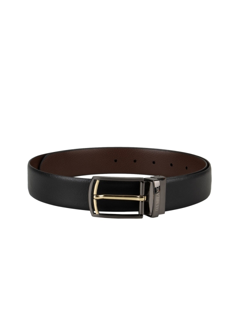 

Da Milano Men Black & Brown Textured Belt