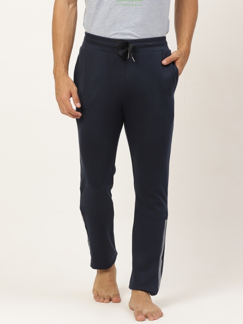 

Sweet Dreams Men Navy Blue Solid Athleisure Lounge Pants