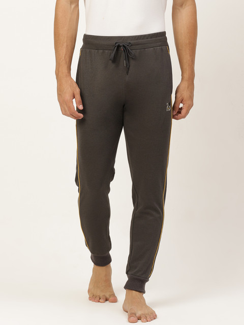 

Sweet Dreams Men Charcoal Grey Solid Athleisure Lounge Joggers
