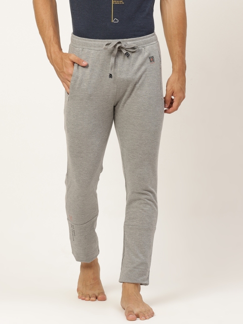 

Sweet Dreams Men Grey Melange Solid Athleisure Lounge Pants