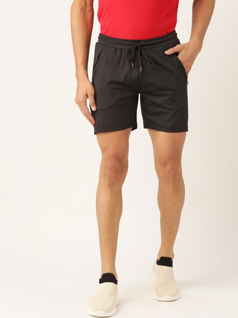 

Sweet Dreams Men Black Mid-Rise Sports Shorts