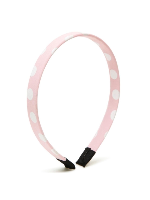 

Stoln Girls Pink & White Polka Dots Fabric Hairband