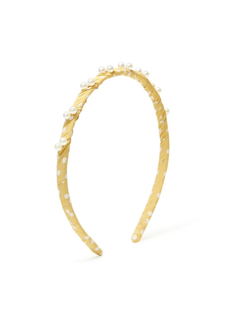 

Stoln Yellow Beaded Hairband