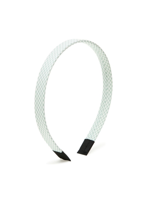 

Stoln Girls Green & White Checked Fabric Hairband