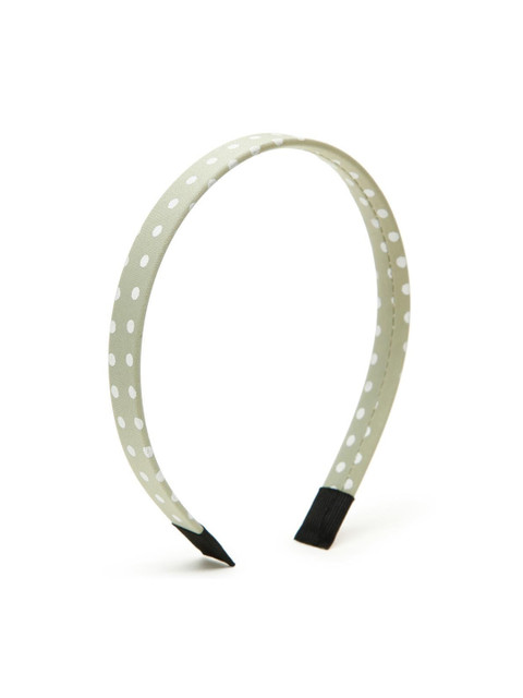 

Stoln Girls Green Small Polka Dots Printed Hairband