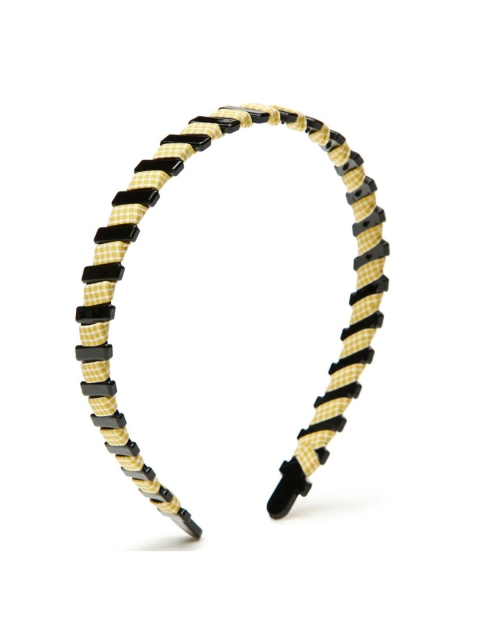 

Stoln Girls Yellow & Black Ribbon Spiral Hairband