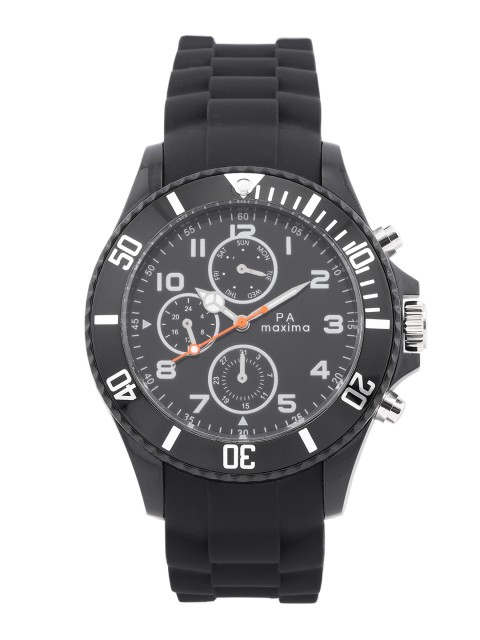 

maxima Men Black Analogue Watch 31281PPGN
