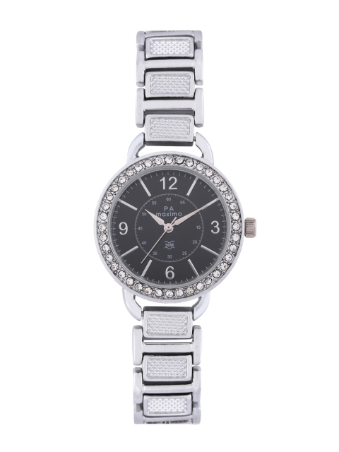 

maxima Women Black Embellished Bracelet Style Analogue Watch