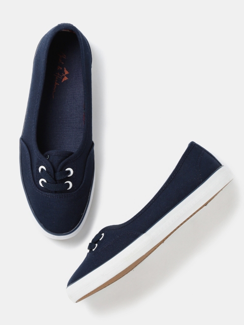 

Mast & Harbour Women Navy Flat Shoes, Navy blue