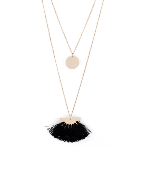 

Bellofox Women Black and Gold Necklace