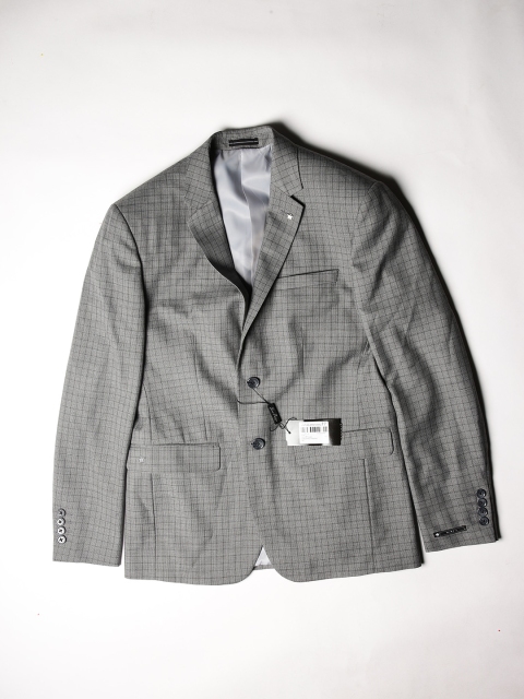 

Louis Philippe Men Grey Checked Blazer