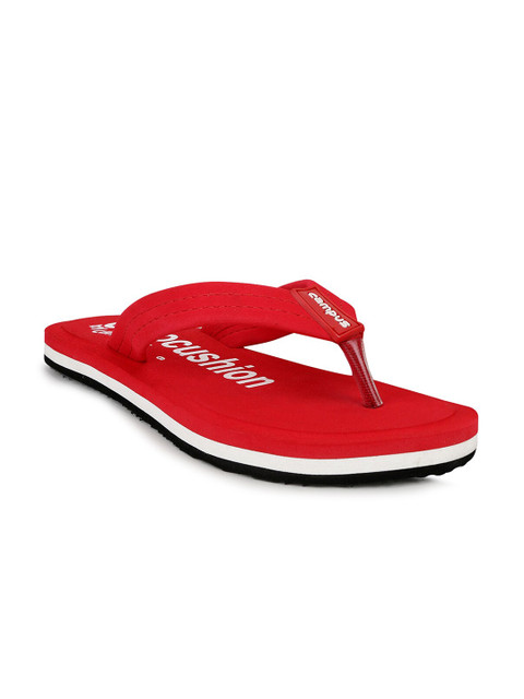

Campus Women Red Printed Thong Flip-Flops