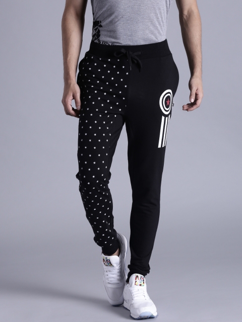 

Kook N Keech Marvel Black Printed Track Pants