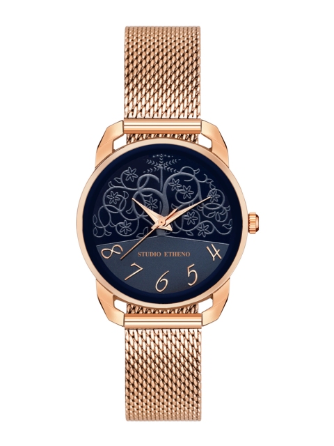 

STUDIO ETHENO Women Blue & Rose Gold Analogue Watch AHM-ROG-BLU