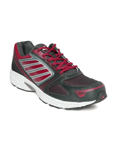 

Power Men Charcoal Grey & Red Sports Shoes