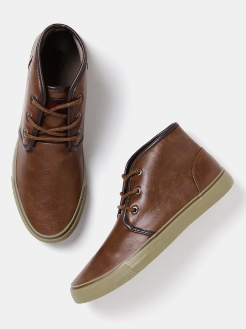 

Roadster Men Brown Mid-Top Casual Shoes