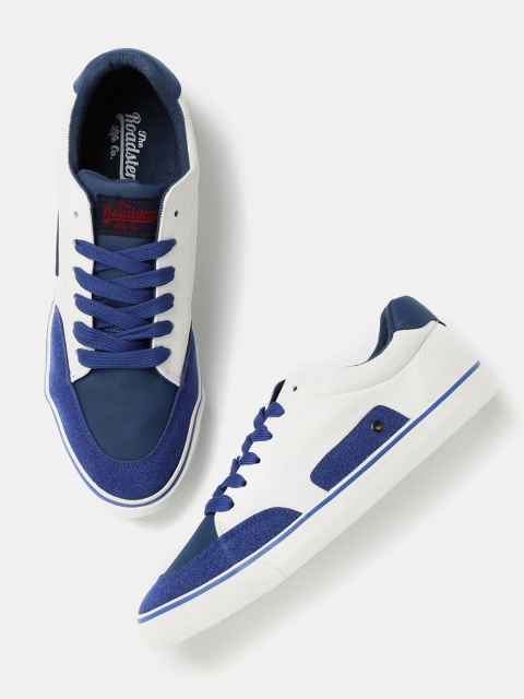 

Roadster Men White & Blue Sneakers