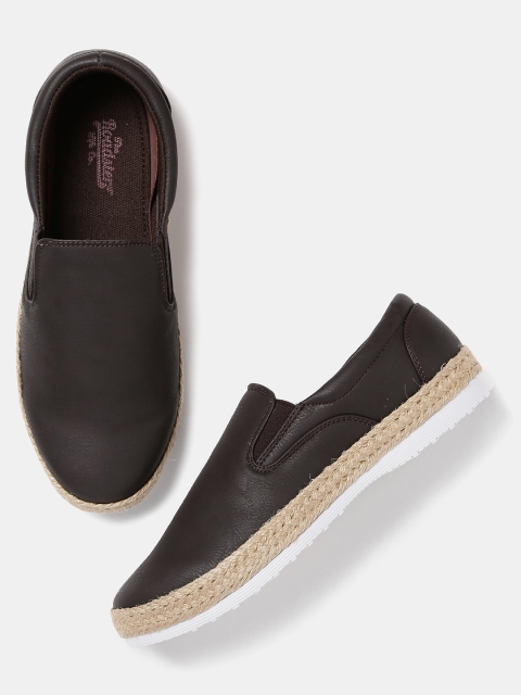 Roadster Men Brown Slip-Ons available at myntra for Rs.539