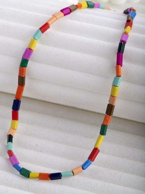 

CRZ Multicoloured Gold-Plated Necklace, Multi