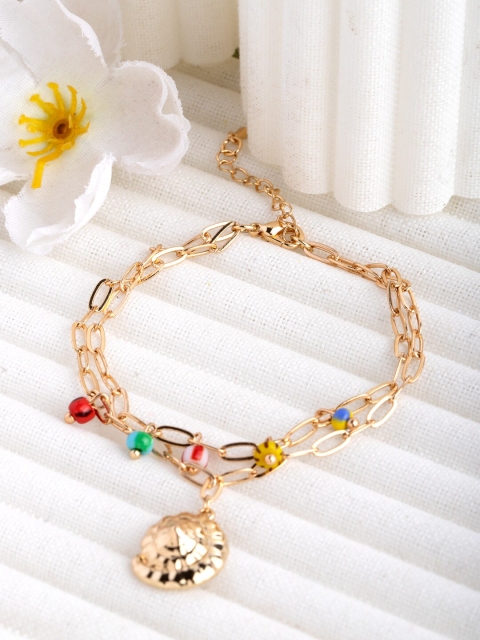 

CRZ Women Gold-Plated Charm Bracelet