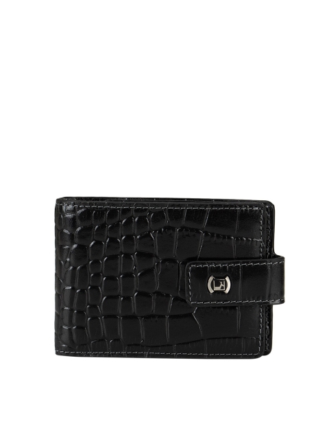 

Da Milano Men Black Textured Money Clip