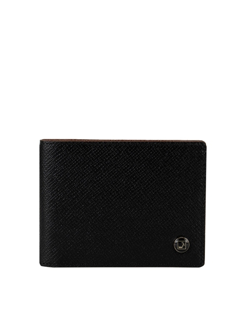 

Da Milano Men Black Textured Leather Money Clip