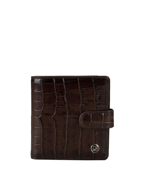

Da Milano Men Brown Textured Leather Money Clip