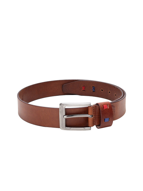 

Teakwood Leathers Men Brown Textured Belt